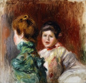 Esquisse, deux têtes de femmes, 1895