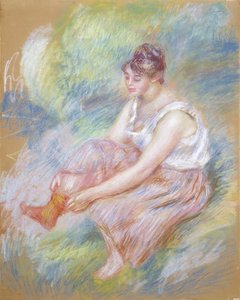 Après le bain, vers 1890