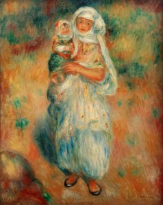 Algérienne avec enfant - Pierre Auguste Renoir