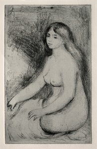 Baigneuse assise - Pierre Auguste Renoir