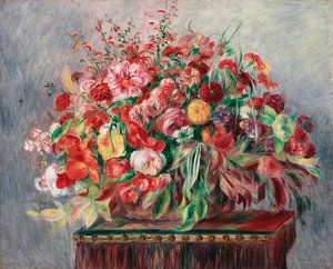 Corbeille de fleurs, 1890 - Pierre Auguste Renoir