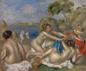 Baigneurs Jouant avec un Crabe - Pierre Auguste Renoir