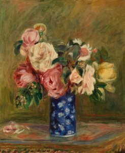 Le Bouquet de roses - Pierre Auguste Renoir