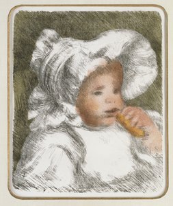 Enfant avec un biscuit, c.1888-89 - Pierre Auguste Renoir