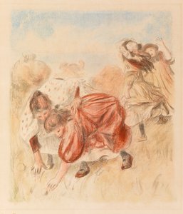 Enfants jouant à la balle - Pierre Auguste Renoir