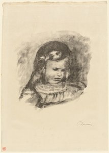 Claude Renoir, tête baissée - Pierre Auguste Renoir