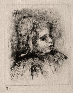 Claude Renoir, de trois-quarts à droite, 1908