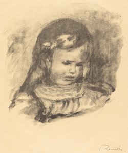 Claude Renoir, tête baissée, 1904 - Pierre Auguste Renoir