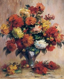 Dahlias, par Pierre-Auguste Renoir - Pierre Auguste Renoir