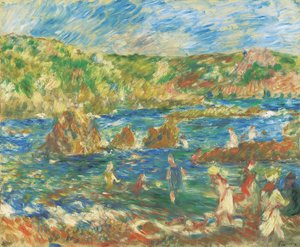 Enfants sur la plage de Guernesey, vers 1883 - Pierre Auguste Renoir