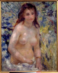 Étude de torse, effet de soleil - Pierre Auguste Renoir