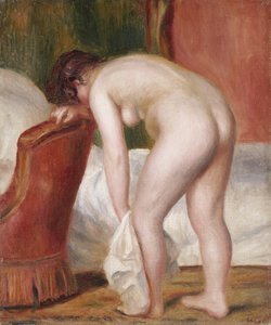 Femme nue se séchant, vers 1909
