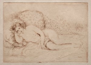 Femme nue couchée - Pierre Auguste Renoir