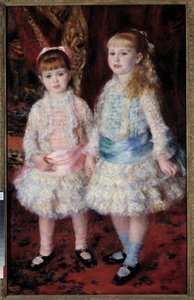Portrait en pied des demoiselles Cahen d
