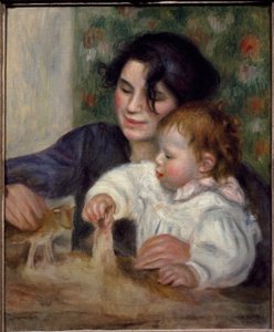 Gabrielle et Jean - Portrait du fils du peintre, Jean Renoir