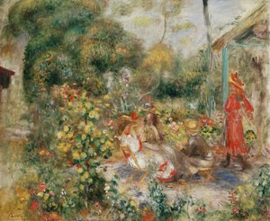 Fillettes dans un Jardin à Montmartre, c.1893-5 - Pierre Auguste Renoir