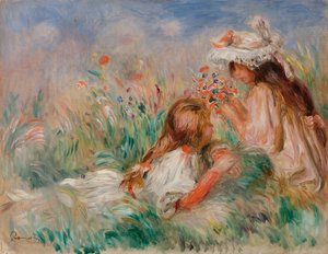 Fillette couchée sur l