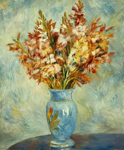 Glaïeuls au vase bleu