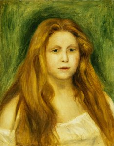 Tête de jeune fille, 1888 - Pierre Auguste Renoir