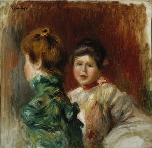 Têtes de deux femmes, vers 1895