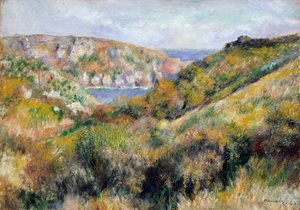 Collines autour de la baie de Moulin Huet, Guernesey, 1883
