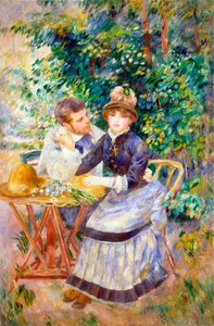 Dans le jardin - Pierre Auguste Renoir