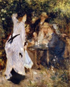 Dans le jardin Au Jardin du Moulin de la Galette, 1876 - Pierre Auguste Renoir