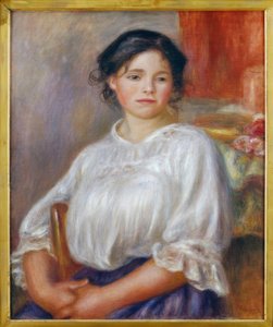 Jeune fille assise - Pierre Auguste Renoir