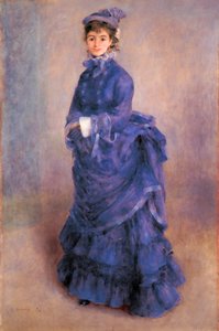 La Parisienne, portrait de Madame Henriette Henriot, actrice française et modèle préféré du peintre - Pierre Auguste Renoir