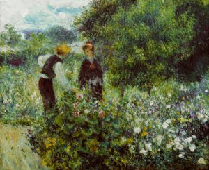 La cueillette des fleurs - Pierre Auguste Renoir