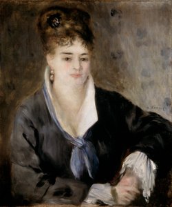 Dame en noir, 1876 - Pierre Auguste Renoir