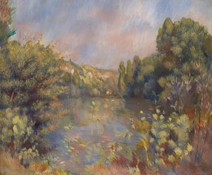Paysage au bord du lac, vers 1889 - Pierre Auguste Renoir