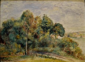 Paysage. Peinture de Pierre-Auguste Renoir - Pierre Auguste Renoir
