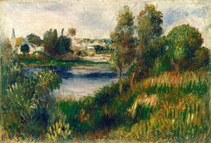 Paysage à Vétheuil - Pierre Auguste Renoir