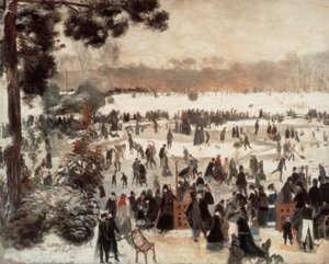 Le patinage à Longchamps - Pierre Auguste Renoir
