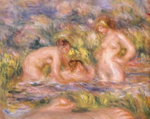Les baigneuses - Pierre Auguste Renoir