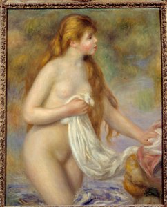 Baigneuse aux cheveux longs - Pierre Auguste Renoir