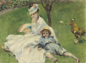 Madame Monet et son fils, 1874 - Pierre Auguste Renoir