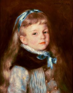 Mademoiselle Grimprel au ruban bleu - Pierre Auguste Renoir