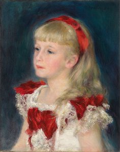Mademoiselle Grimprel avec un ruban rouge, 1880