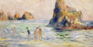 Baie de Moulin Huet, Guernesey, vers 1883