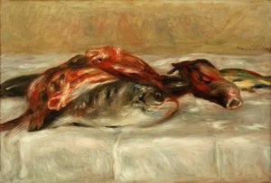 Nature morte aux poissons - Pierre Auguste Renoir