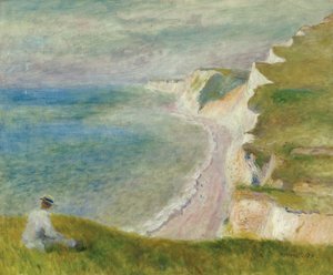 Sur la falaise - Pierre Auguste Renoir