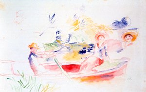 Sur la rive, 20ème siècle - Pierre Auguste Renoir
