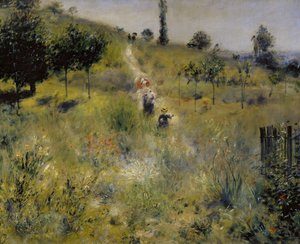 Sentier menant à travers les hautes herbes - Pierre Auguste Renoir