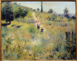 Chemin montant dans les hautes herbes - Pierre Auguste Renoir