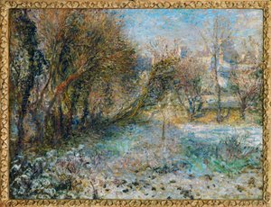 Paysage de neige (oil on canvas)