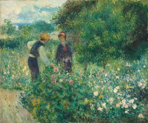 Cueillir des fleurs, 1875