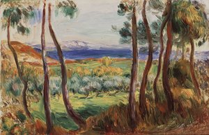 Pins aux environs de Cagnes, c. 1910 - Pierre Auguste Renoir