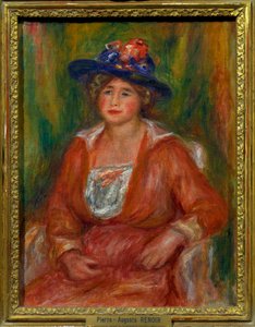 Portrait de femme assise - Pierre Auguste Renoir